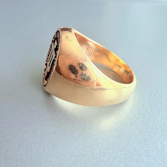 10k Solid Yellow Gold Artcarved Indiana University IU Class Ring Heavy